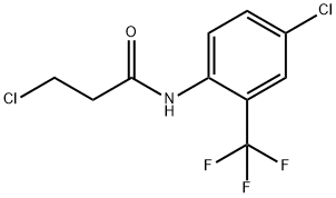 3-chloro-N-[4-chloro-2-(trifluoromethyl)phenyl]propanamide Structure
