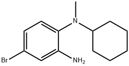 N-(2-amino-4-bromophenyl)-N-cyclohexyl-N-methylamine Structure