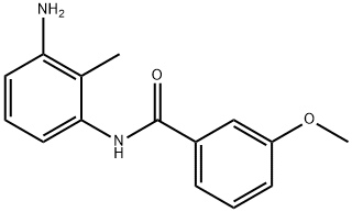 N-(3-amino-2-methylphenyl)-3-methoxybenzamide 구조식 이미지