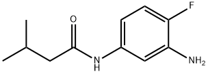 N-(3-amino-4-fluorophenyl)-3-methylbutanamide 구조식 이미지