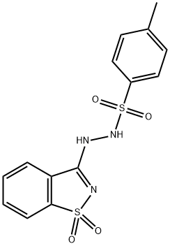 N'-(1,1-dioxido-1,2-benzisothiazol-3-yl)-4-methylbenzenesulfonohydrazide 구조식 이미지