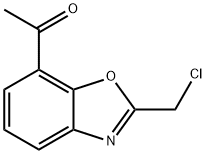 1-[2-(chloromethyl)-1,3-benzoxazol-7-yl]-1-ethanone Structure