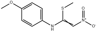 4-methoxy-N-[1-(methylsulfanyl)-2-nitrovinyl]aniline Structure