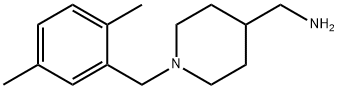 [1-(2,5-dimethylbenzyl)piperidin-4-yl]methylamine Structure