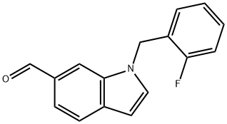 1-(2-fluorobenzyl)-1H-indole-6-carbaldehyde 구조식 이미지