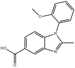 1-(2-methoxyphenyl)-2-methyl-1H-benzimidazole-5-carboxylic acid Structure