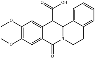 10,11-dimethoxy-8-oxo-5,8,13,13a-tetrahydro-6H-isoquino[3,2-a]isoquinoline-13-carboxylic acid 구조식 이미지
