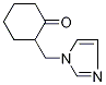 2-(1H-imidazol-1-ylmethyl)cyclohexanone 구조식 이미지