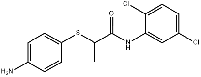 2-[(4-aminophenyl)thio]-N-(2,5-dichlorophenyl)propanamide Structure