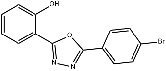 2-[5-(4-bromophenyl)-1,3,4-oxadiazol-2-yl]phenol 구조식 이미지