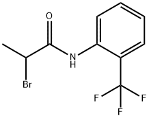 2-bromo-N-[2-(trifluoromethyl)phenyl]propanamide Structure