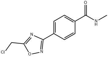 4-[5-(chloromethyl)-1,2,4-oxadiazol-3-yl]-N-methylbenzamide 구조식 이미지