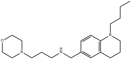 N-[(1-butyl-1,2,3,4-tetrahydroquinolin-6-yl)methyl]-3-morpholin-4-ylpropan-1-amine 구조식 이미지