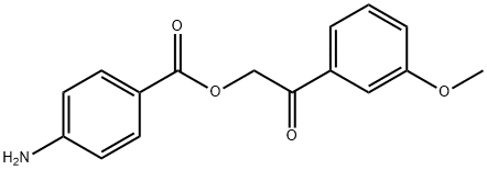 2-(3-methoxyphenyl)-2-oxoethyl 4-aminobenzoate Structure
