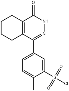 2-methyl-5-(4-oxo-3,4,5,6,7,8-hexahydrophthalazin-1-yl)benzenesulfonyl chloride 구조식 이미지