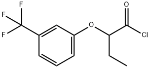 2-[3-(trifluoromethyl)phenoxy]butanoyl chloride Structure