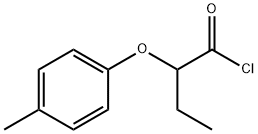 2-(4-methylphenoxy)butanoyl chloride 구조식 이미지