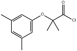 2-(3,5-dimethylphenoxy)-2-methylpropanoyl chloride Structure
