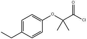 2-(4-ethylphenoxy)-2-methylpropanoyl chloride Structure