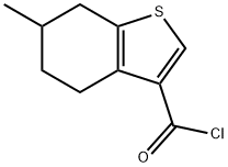 6-methyl-4,5,6,7-tetrahydro-1-benzothiophene-3-carbonyl chloride 구조식 이미지