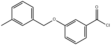 3-[(3-methylbenzyl)oxy]benzoyl chloride 구조식 이미지