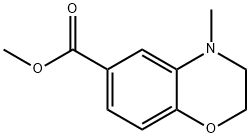 Methyl 4-methyl-3,4-dihydro-2H-1,4-benzoxazine-6-carboxylate 구조식 이미지