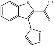 3-(1H-Pyrrol-1-yl)-1-benzothiophene-2-carboxylicacid Structure