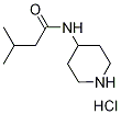 3-Methyl-N-(4-piperidinyl)butanamide hydrochloride 구조식 이미지