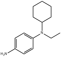 N-1-Cyclohexyl-N-1-ethyl-1,4-benzenediamine 구조식 이미지