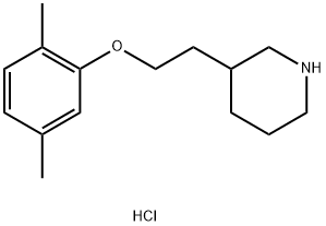 3-[2-(2,5-Dimethylphenoxy)ethyl]piperidinehydrochloride 구조식 이미지