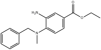 Ethyl 3-amino-4-[benzyl(methyl)amino]benzoate Structure