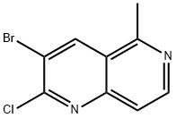 3-Bromo-2-chloro-5-methyl[1,6]naphthyridine 구조식 이미지