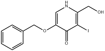5-(Benzyloxy)-2-(hydroxymethyl)-3-iodo-4(1H)-pyridinone Structure