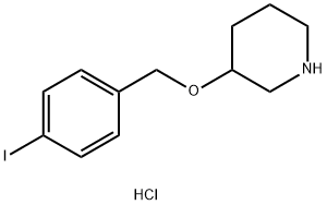 3-[(4-Iodobenzyl)oxy]piperidine hydrochloride 구조식 이미지