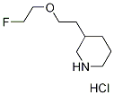 3-[2-(2-Fluoroethoxy)ethyl]piperidinehydrochloride Structure