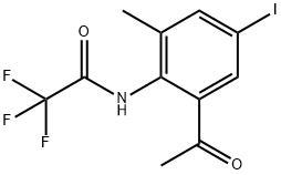 N-(2-Acetyl-4-iodo-6-methylphenyl)-2,2,2-trifluoroacetamide Structure