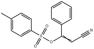 (E)-2-Cyano-1-phenylethenyl4-methylbenzenesulfonate 구조식 이미지