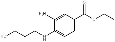 Ethyl 3-amino-4-[(3-hydroxypropyl)amino]benzoate 구조식 이미지