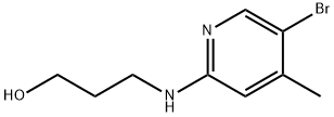 3-[(5-Bromo-4-methyl-2-pyridinyl)amino]-1-propanol 구조식 이미지