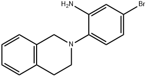 5-Bromo-2-[3,4-dihydro-2(1H)-isoquinolinyl]aniline 구조식 이미지