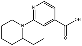 2-(2-Ethyl-1-piperidinyl)isonicotinic acid Structure