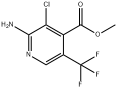 Methyl 2-amino-3-chloro-5-(trifluoromethyl)-isonicotinate 구조식 이미지