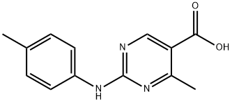 4-Methyl-2-p-tolylamino-pyrimidine-5-carboxylic acid Structure