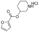 3-Piperidinyl 2-furoate hydrochloride 구조식 이미지