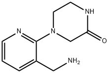 4-[3-(Aminomethyl)-2-pyridinyl]-2-piperazinone Structure