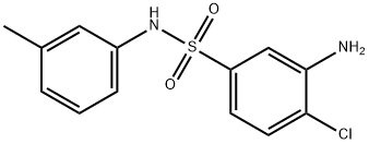 3-Amino-4-chloro-N-(3-methylphenyl)-benzenesulfonamide Structure