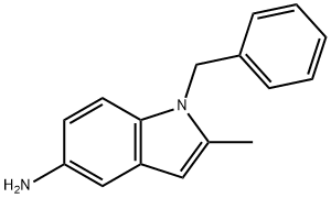 1-Benzyl-2-methyl-1H-indol-5-ylamine 구조식 이미지