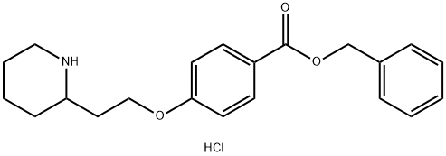 Benzyl 4-[2-(2-piperidinyl)ethoxy]benzoatehydrochloride Structure