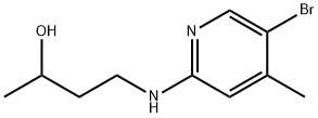 4-[(5-Bromo-4-methyl-2-pyridinyl)amino]-2-butanol Structure