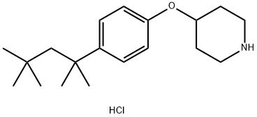 4-[4-(1,1,3,3-Tetramethylbutyl)phenoxy]piperidinehydrochloride 구조식 이미지